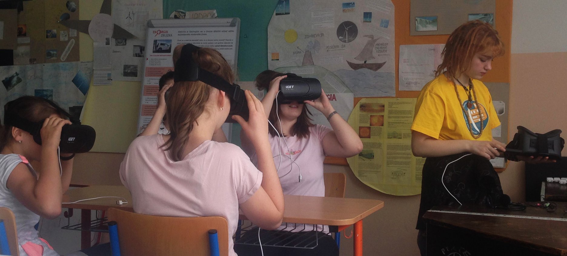 Testovanie vzdelávacieho modulu - Hra vo virtuálnej realite na Základnej škole Pavla Horova v Devínskej Novej Vsi. 