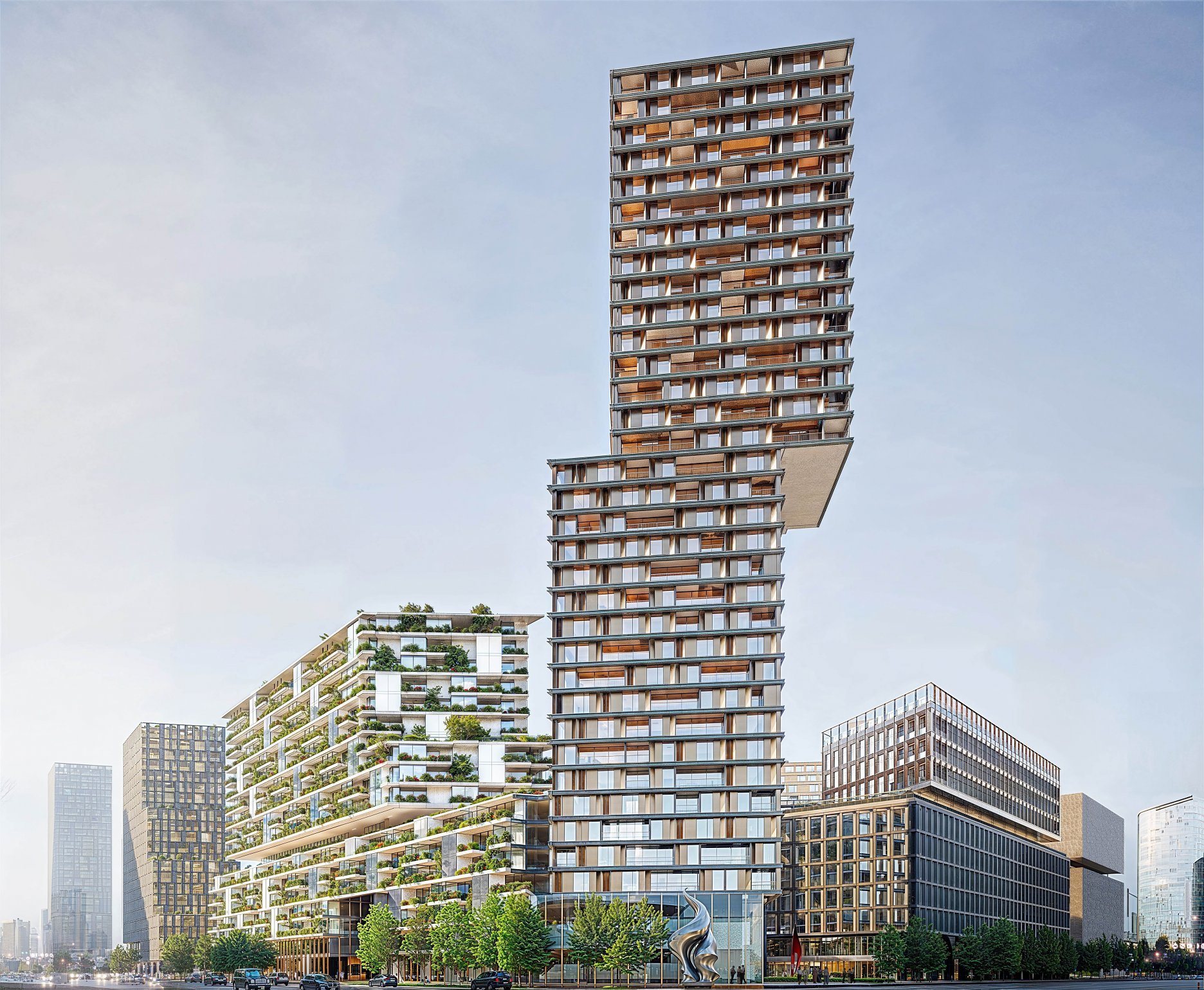 "Urban Oasis" - víťazný súťažný návrh ateliéru Stefano Boeri Architetti