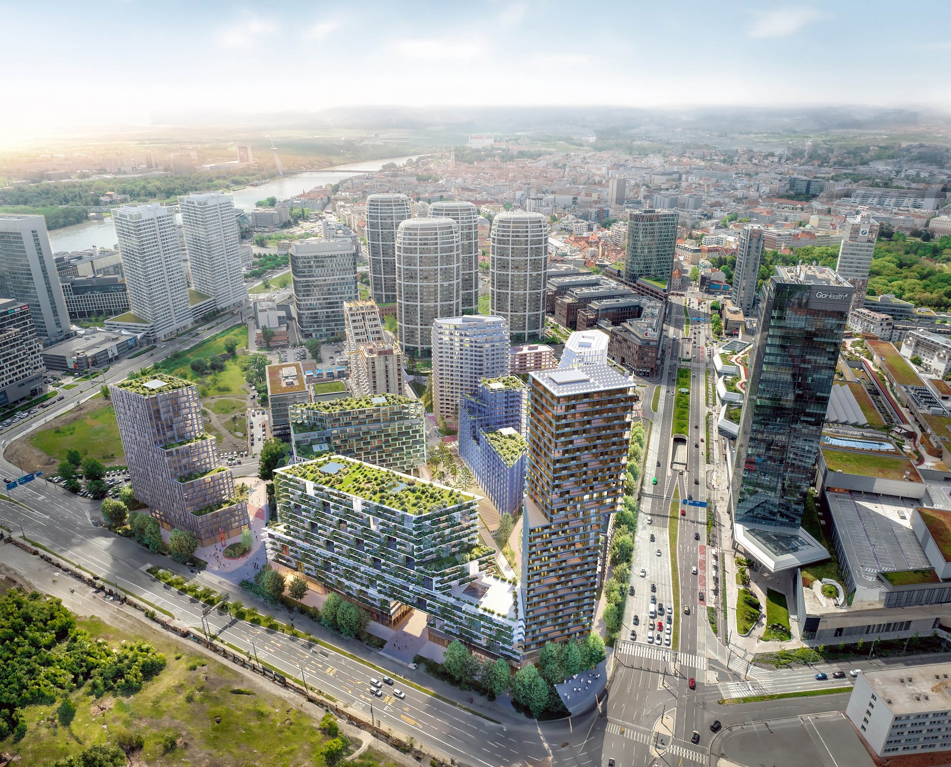 "Urban Oasis" - víťazný súťažný návrh ateliéru Stefano Boeri Architetti